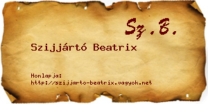 Szijjártó Beatrix névjegykártya